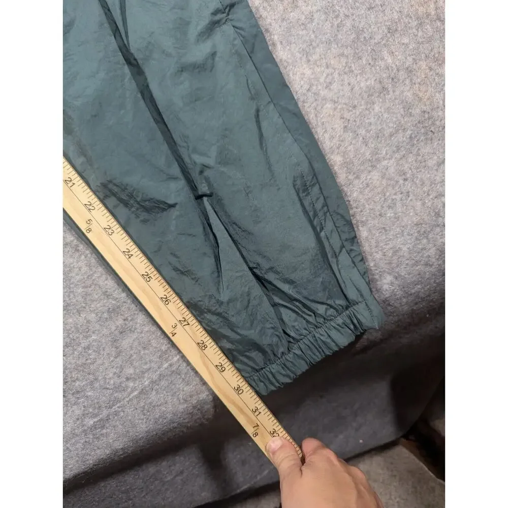Vintage Nike Men's Windbreaker Sweatpants Teal Green Retro Lined large
